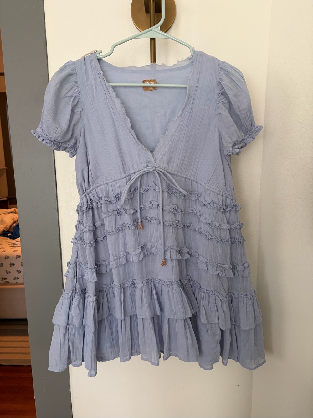 Free People Baby Blue Mini Dress